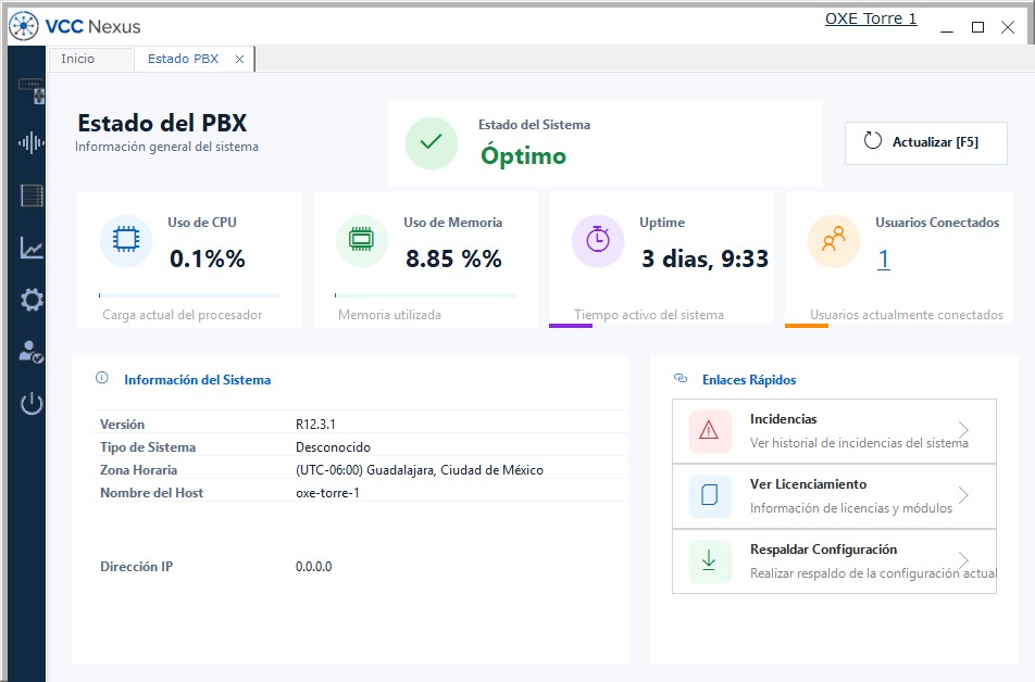 VCC Management UI Real